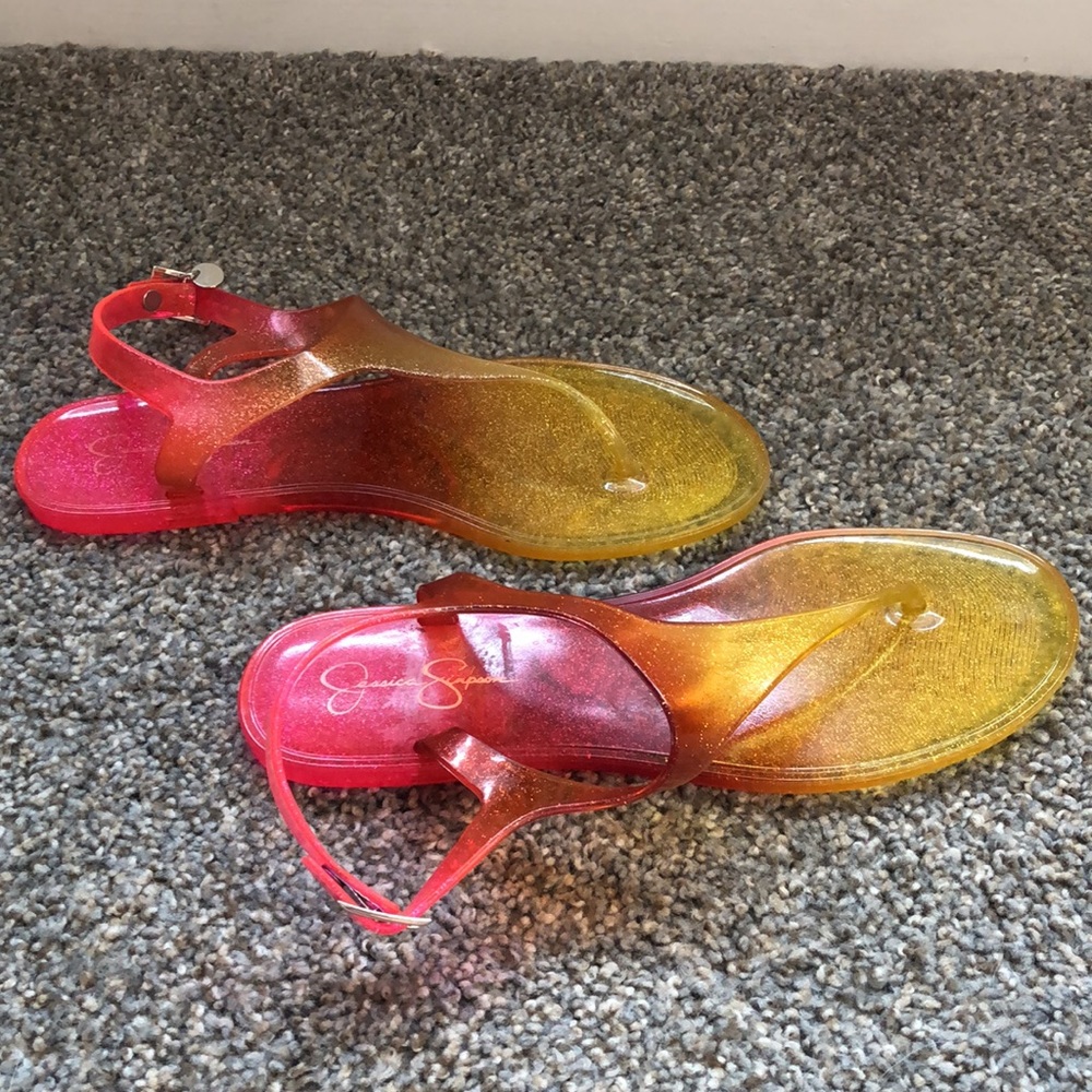 Jessica Simpson Shimmer Jelly Sandals - Picture 2 of 7